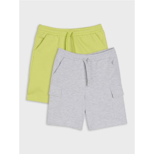 Sinsay - Szorty 2 pack - szary ze sklepu Sinsay w kategorii Spodenki chłopięce - zdjęcie 177556299