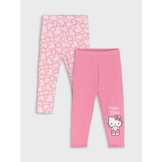 Sinsay - Legginsy 2 pack Hello Kitty - różowy ze sklepu Sinsay w kategorii Spodnie i półśpiochy - zdjęcie 177556588