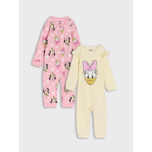 Sinsay - Bawełniany pajacyk 2 pack Disney - kremowy ze sklepu Sinsay w kategorii Pajacyki - zdjęcie 177556675