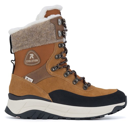 Botki Rieker Revolution Lifestyle W0066-22 Brązowy Rieker Revolution Lifestyle 37 eobuwie.pl