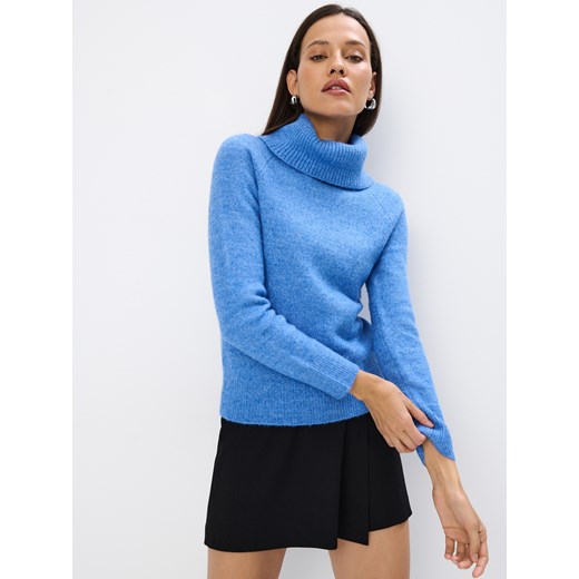 Mohito - Sweter z golfem - błękitny Mohito M Mohito