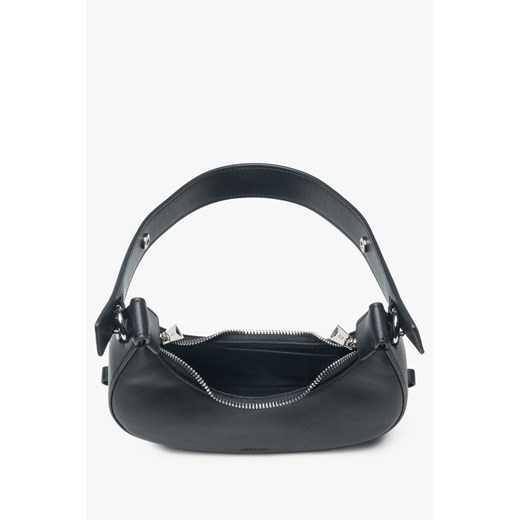 Estro: Czarna torebka damska typu półksiężyc Estro One Size Estro