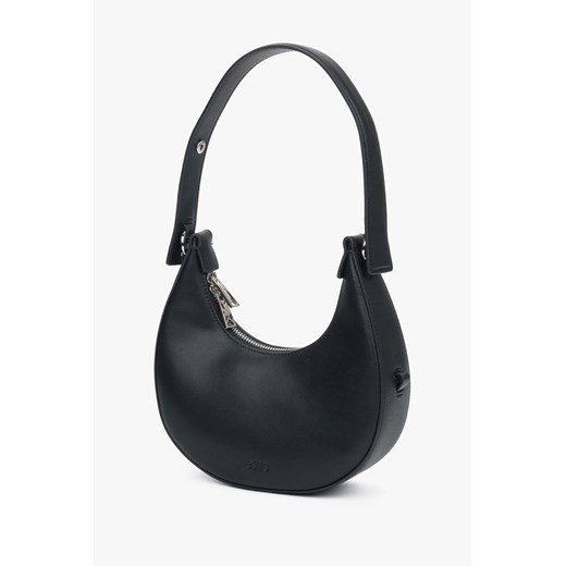 Estro: Czarna torebka damska typu półksiężyc Estro One Size Estro