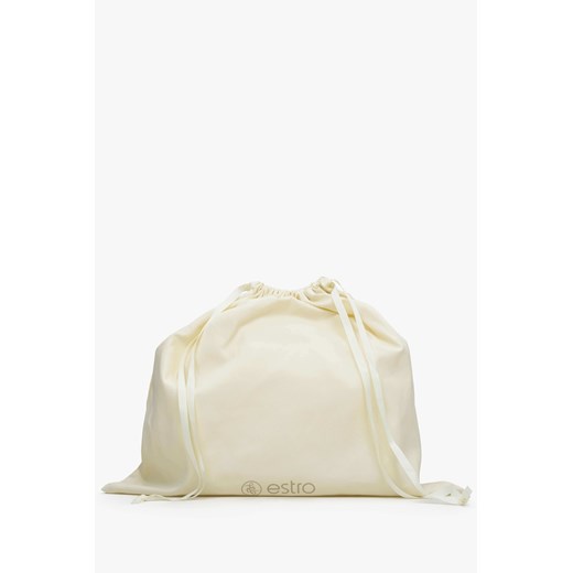 Estro: Czarna listonoszka damska z włoskiej skóry naturalnej Premium Estro One Size Estro