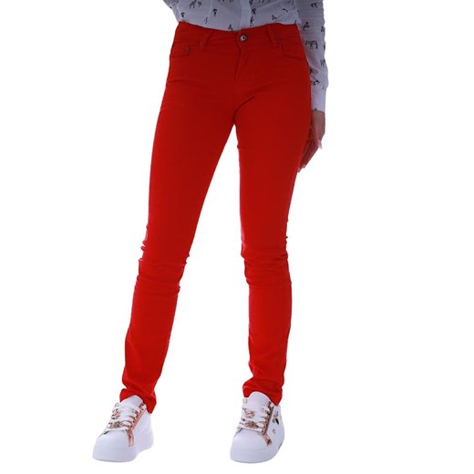 Czerwone spodnie damskie z jeansu /H2 UB850 G4/ XL-42 Pantofelek24.pl