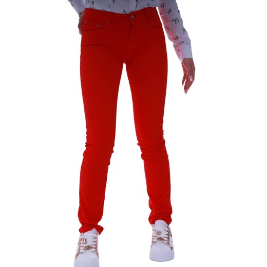 Czerwone spodnie damskie z jeansu /H2 UB850 G4/ M-38 Pantofelek24.pl