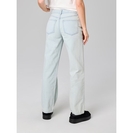 Sinsay - Jeansy wide leg - zielony Sinsay 32 Sinsay