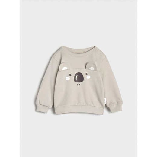 Sinsay - Bluza z aplikacjami 3d - szary ze sklepu Sinsay w kategorii Bluzy i swetry - zdjęcie 177571207