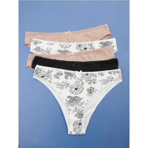 Sinsay - Majtki brazyliany 5 pack - wielobarwny ze sklepu Sinsay w kategorii Majtki damskie - zdjęcie 177571447