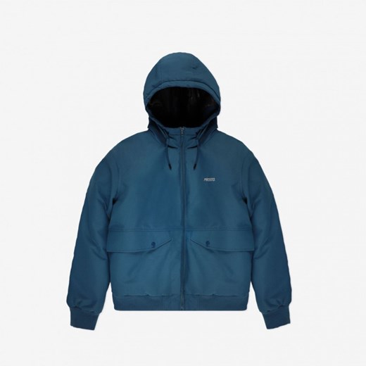 Męska kurtka zimowa bomberka Gegito Bomber Jacket - turkusowa ze sklepu Sportstylestory.com w kategorii Kurtki męskie - zdjęcie 177574817