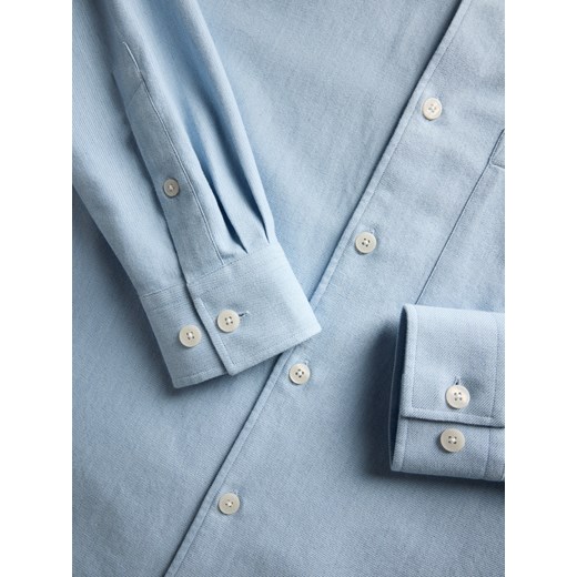 Reserved - Bawełniana koszula regular fit - jasnoniebieski Reserved S Reserved