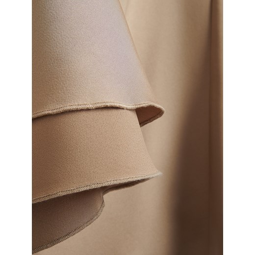 Reserved - Satynowa spódnica maxi - beżowy Reserved XL Reserved