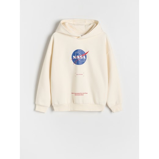 Reserved - Bluza NASA - złamana biel Reserved 170 (13-14 lat) Reserved