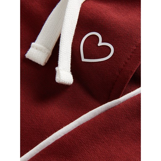 Reserved - Spodnie dresowe z przeszyciami - bordowy ze sklepu Reserved w kategorii Spodnie i półśpiochy - zdjęcie 177584165
