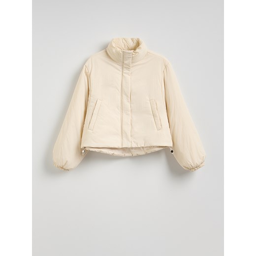 Reserved - Kurtka bomber z ociepleniem - złamana biel Reserved L Reserved