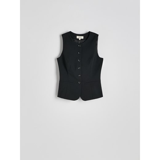 Reserved - Kamizelka z domieszką wełny - czarny Reserved L Reserved