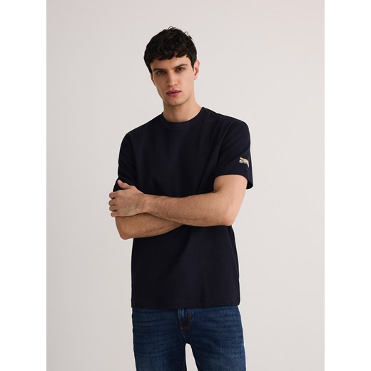 Reserved - T-shirt comfort fit - granatowy ze sklepu Reserved w kategorii T-shirty męskie - zdjęcie 177586867