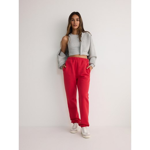 Reserved - Spodnie dresowe jogger - czerwony Reserved L promocyjna cena Reserved
