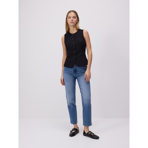 Reserved - Jeansy mom fit slim - niebieski Reserved 44 Reserved