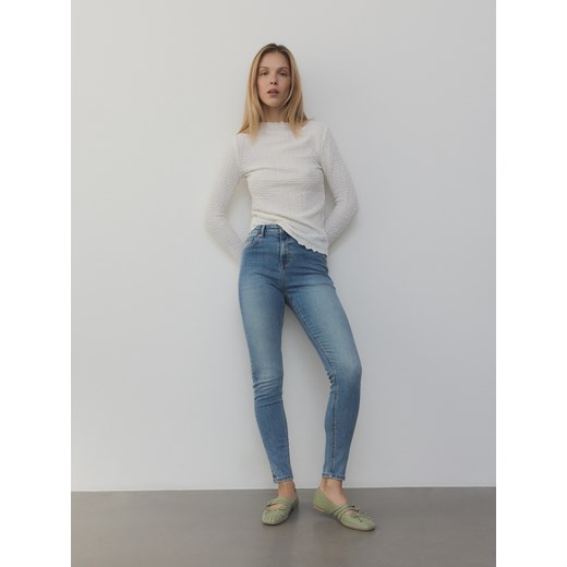 Reserved - Jeansy push up slim long leg - niebieski Reserved 44 Reserved