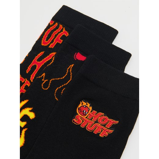 Cropp - Zestaw skarpet Hot Stuff the Little Devil - czarny Cropp 43-46 Cropp