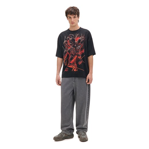 Cropp - Czarny T-shirt Five Nights at Freddy's - czarny Cropp XS Cropp