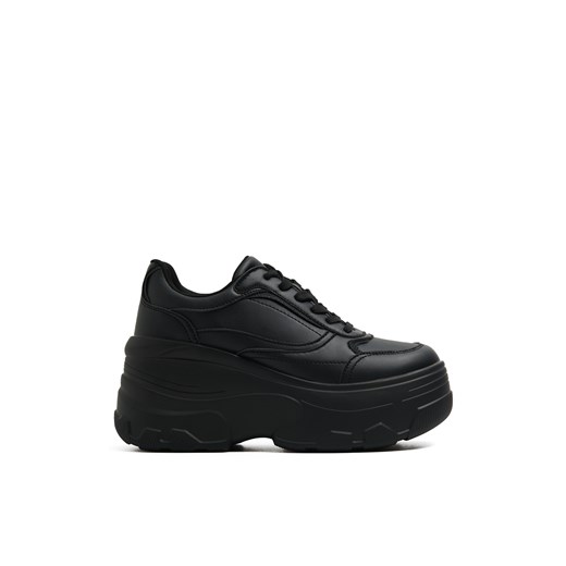 Cropp - Czarne sneakersy chunky - czarny Cropp 36 Cropp