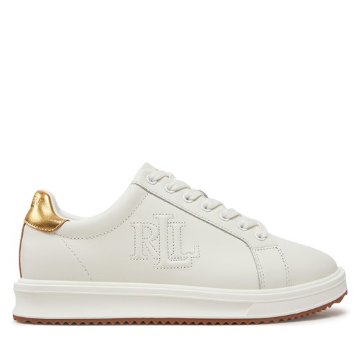 Sneakersy LAUREN RALPH LAUREN 802978213001 Biały ze sklepu eobuwie.pl w kategorii Buty sportowe damskie - zdjęcie 177593065