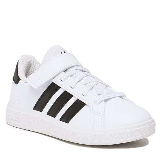 Sneakersy adidas Grand Court 2.0 El K GW6521 Biały 28 eobuwie.pl