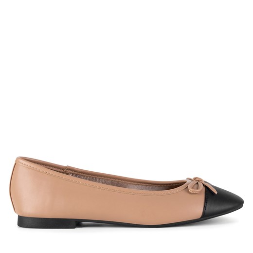 Baleriny JENNY LH24014-1 Beżowy 37 eobuwie.pl