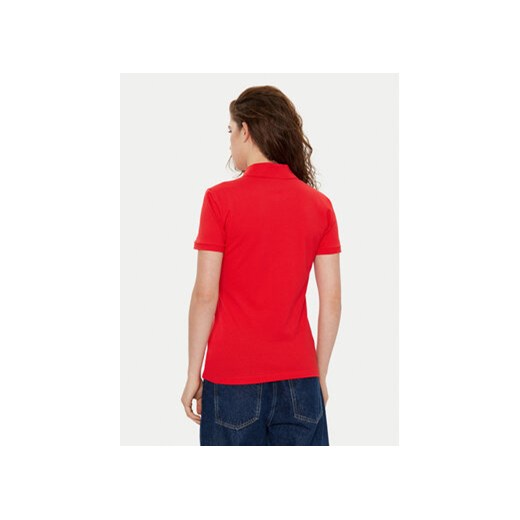 Lacoste Polo PF5462 Czerwony Slim Fit Lacoste 42 MODIVO