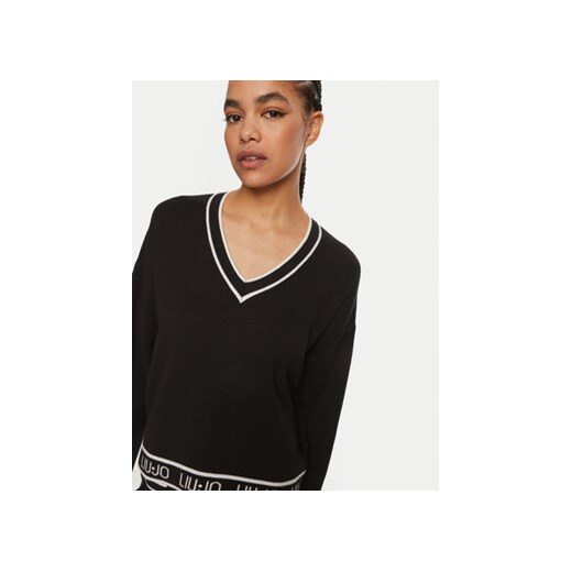 Liu Jo Sport Sweter TF4049 MS59L Czarny Relaxed Fit L MODIVO
