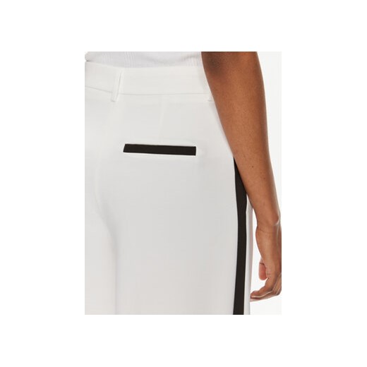 Maryley Spodnie materiałowe 24EB806/43BN Biały Wide Leg Maryley L MODIVO