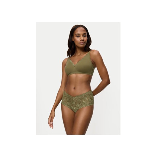 Triumph Figi klasyczne z wysokim stanem Amourette 10210675 Zielony Triumph 42 MODIVO