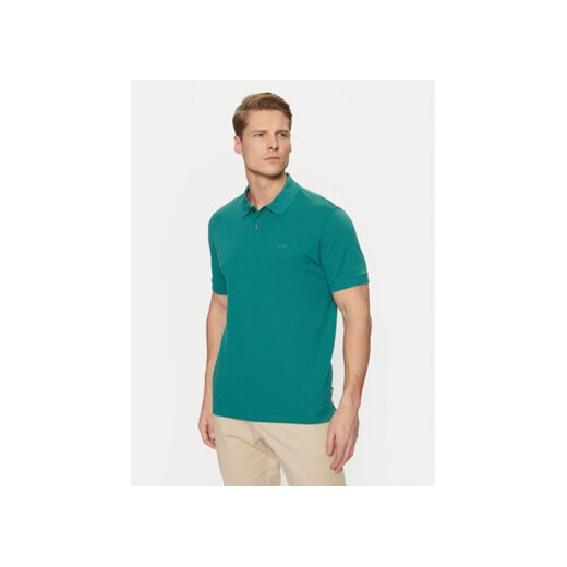 BOSS Polo Pallas 50468362 Zielony Regular Fit ze sklepu MODIVO w kategorii T-shirty męskie - zdjęcie 177599257