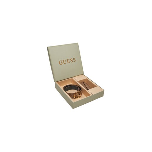 Guess Zestaw prezentowy Gift Box Gift Box-Set GFBOXW P4304 Brązowy ze sklepu MODIVO w kategorii Paski damskie - zdjęcie 177599678