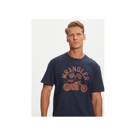 Wrangler T-Shirt Americana 112357436 Granatowy Regular Fit Wrangler S MODIVO