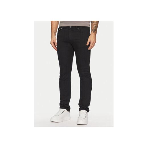 KARL LAGERFELD Jeansy 265842 551861 Czarny Slim Fit ze sklepu MODIVO w kategorii Jeansy męskie - zdjęcie 177605388