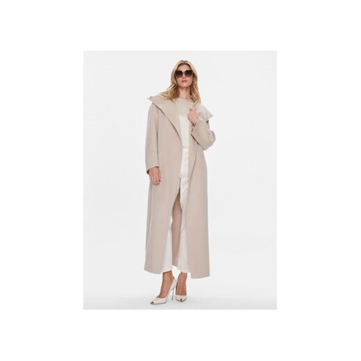 Calvin Klein Płaszcz wełniany K20K206746 Beżowy Relaxed Fit Calvin Klein S MODIVO