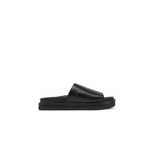 Calvin Klein Jeans Klapki Flat Molded Sandal Slide YW0YW01710 Czarny ze sklepu MODIVO w kategorii Klapki damskie - zdjęcie 177608206