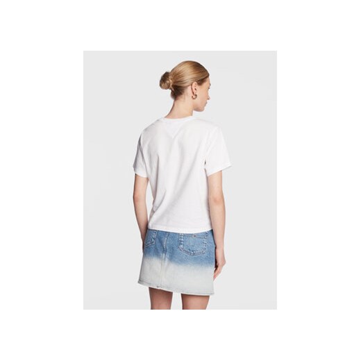 Tommy Jeans T-Shirt Serif Linear DW0DW15049 Biały Regular Fit Tommy Jeans XL MODIVO