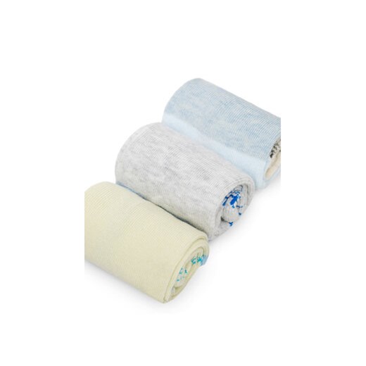 Peppa Pig Zestaw 3 par wysokich skarpet dziecięcych ACCS-SS24-234PP-A Niebieski Peppa Pig 27_30 MODIVO