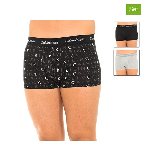 CALVIN KLEIN UNDERWEAR Bokserki (3 pary) w kolorze jasnoszaro-czarnym Calvin Klein Underwear S Limango Polska promocja