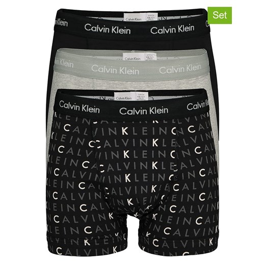 CALVIN KLEIN UNDERWEAR Bokserki (3 pary) w kolorze czarnym i szarym Calvin Klein Underwear XL promocja Limango Polska