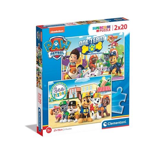 Clementoni Zestawy puzzli (2 szt.) &quot;Psi Patrol&quot; - 2 x 20 szt. - 3+ ze sklepu Limango Polska w kategorii Puzzle - zdjęcie 177622007
