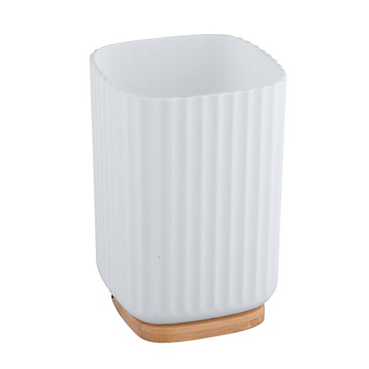 Wenko Kubki łazienkowe (2 szt.) &quot;Rotello&quot; w kolorze białym - 8,6 x 11,1 x 8,6 cm ze sklepu Limango Polska w kategorii Dozowniki do mydła - zdjęcie 177622776