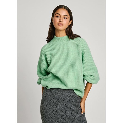Pepe Jeans Sweter w kolorze jasnozielonym ze sklepu Limango Polska w kategorii Swetry damskie - zdjęcie 177624408