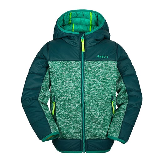 Peek U Kurtka hybrydowa &quot;Lynx&quot; w kolorze zielonym ze sklepu Limango Polska w kategorii Kurtki chłopięce - zdjęcie 177625086