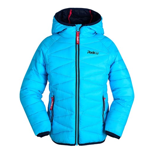 Peek U Całoroczna kurtka pikowana &quot;Oceana&quot; w kolorze turkusowym ze sklepu Limango Polska w kategorii Kurtki dziewczęce - zdjęcie 177625166