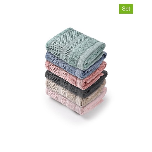 Elizabed Myjki (6 szt.) w różnych kolorach - id: 16022373 - marki Elizabed - 177626089 Elizabed Myjki (6 szt.) w różnych kolorach ze sklepu Limango Polska w kategorii Ręczniki - zdjęcie 177626089